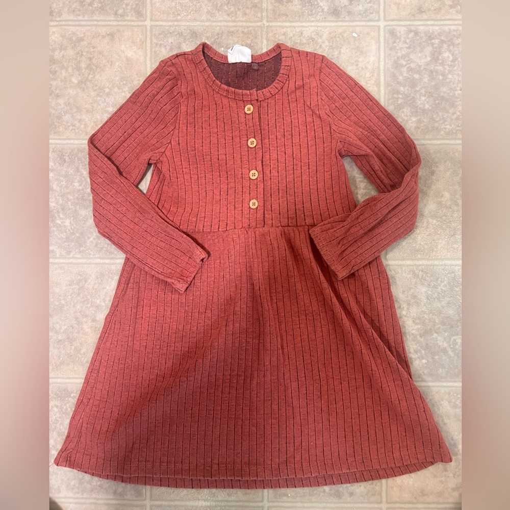 Girls Ribbed Dress